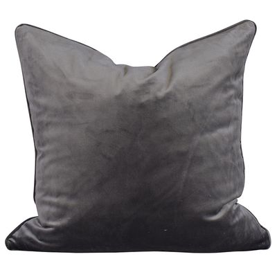 Anna velvet dark grey pillow case