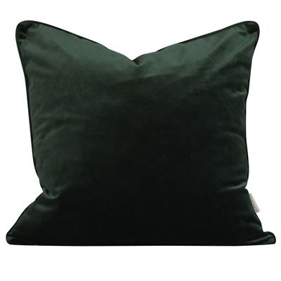 Anna dark green pillow case