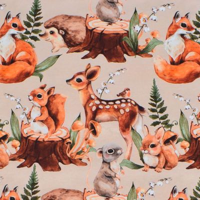 Lily of the valley, Bambi, Fox beige jersey