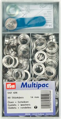 Eyelets  14mm silver 80-pack