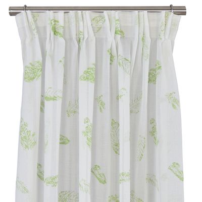 Boston leaves lime gardiner skira gardiner med ett blad mönster| rosahuset.com