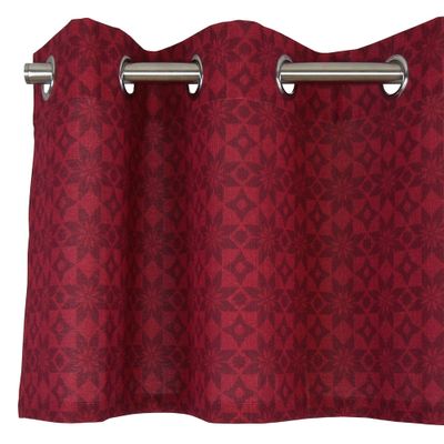 Sture red curtain valance 
