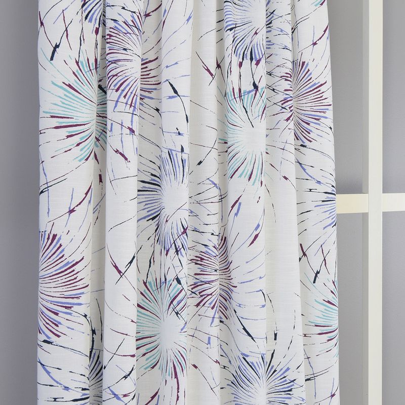 Power lila gardiner multibandsgardiner med grafiskt mönster| rosahuset.com