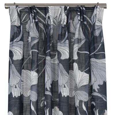 Lilly grey-blue curtain