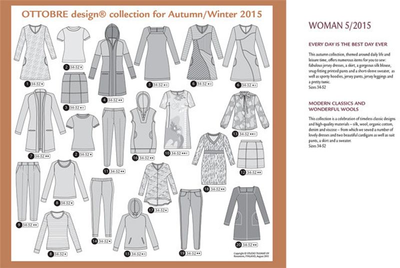 Ottobre design women autumn / winter 5/2015 - rosahuset.com