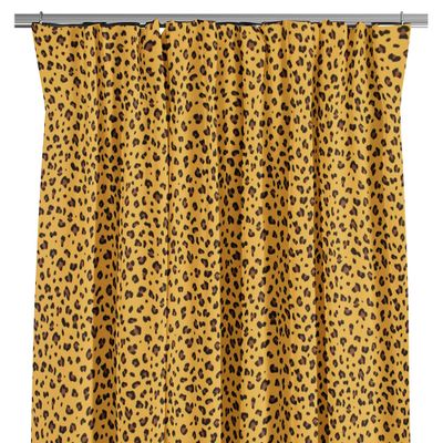 Leopard print curtains