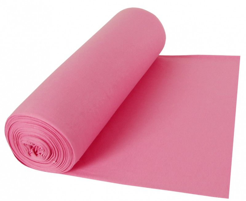 Mudd rosa - Rundstickad muddväv rosa säljs på metervara i våran webbutik online.