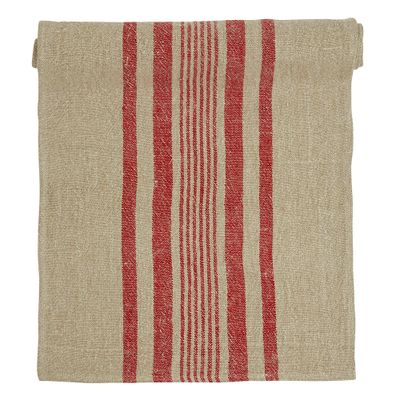 Rough linen red table cloth 