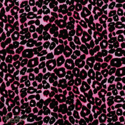 Leopard rosa trikå