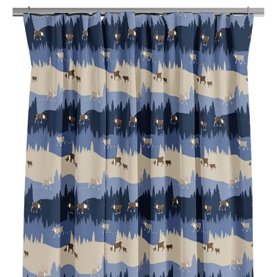 Renland blue curtain lengths -250cm