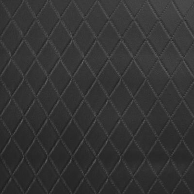 Mason svart fuskskinn diagonalrutig galon med vit baksida