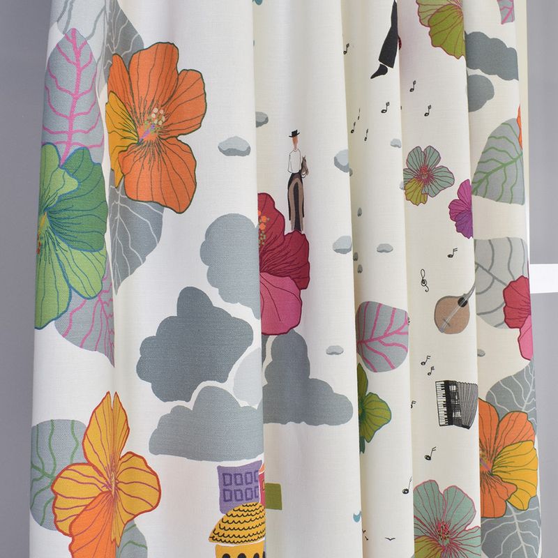 Samborombon grå curtains  - pinkhousefabrics.com
