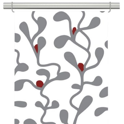 Lingonris grå-röd panel