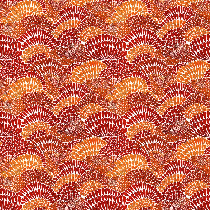 Korall orange tyg