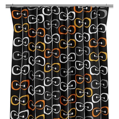 Kiwi black curtains -240cm 