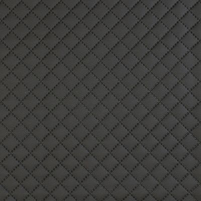 Niva black diagonal checkered fake leather - pinkhousefabrics.com