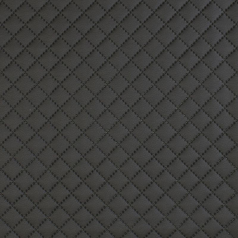 Niva black diagonal checkered fake leather - pinkhousefabrics.com