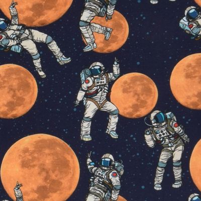 Moon walk jersey fabric
