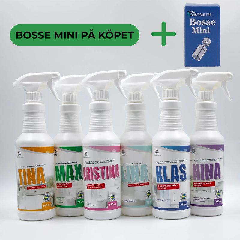 Rengöringspaket Stor + Bosse Mini