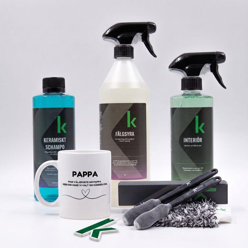 Farsdagspaketet Bil – Bilvård & Pappamugg