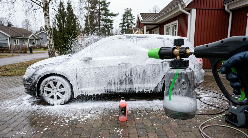 Snow foam och foam lance: så förtvättar du bilen