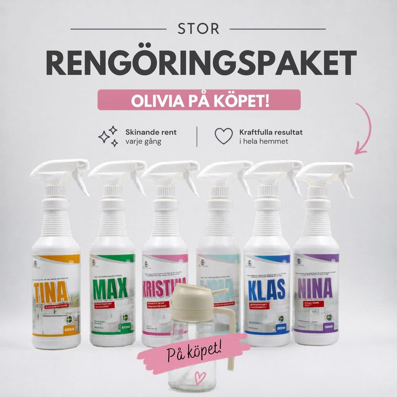Rengöringspaket Stor + Olivia