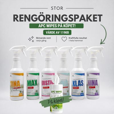 Rengöringspaket Stor + APC WIPES