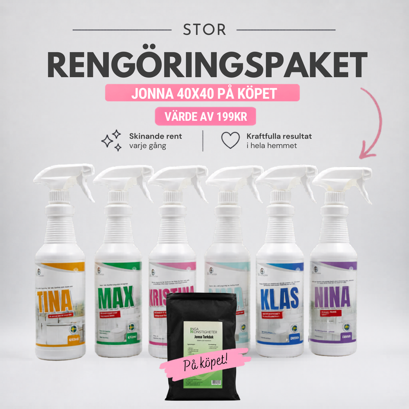 Rengöringspaket Stor + Jonna 40X40