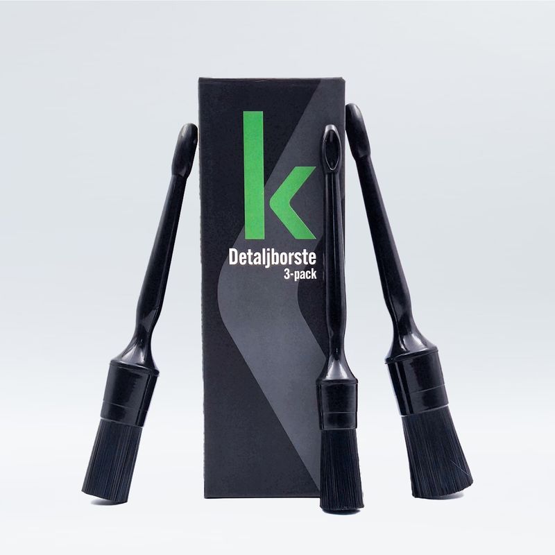 Detaljborste Hård 3-pack