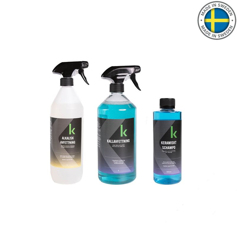 Bilvårdspaket V1+ Med Keramiskt Schampo & Avfettning