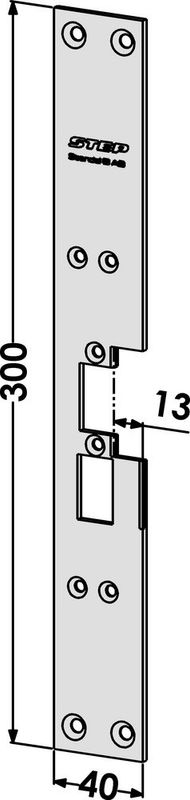 Monteringsstolpe ST6521 vänster