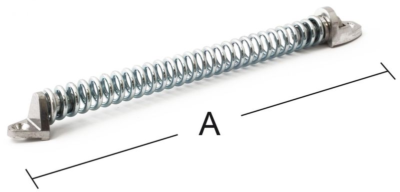 Spiraldörrstängare 1305-1 310mm elzink SB