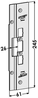 Monteringsstolpe ST4154-26 plan