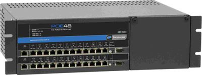 PoE switch 24 portar batteribackup 19 tum