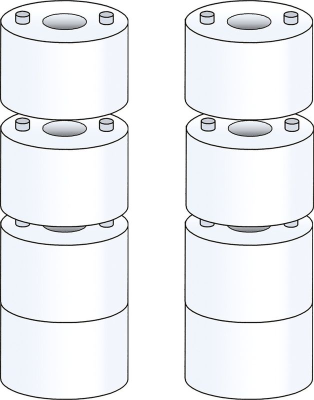 Väggdistans Q 10x6mm 40-pack