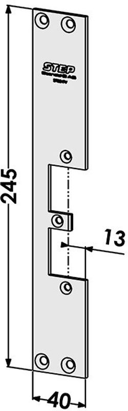 Monteringsstolpe ST9547V plan vänster