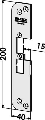 Monteringsstolpe ST4030V-15 plan vänster