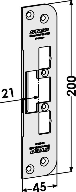 Monteringsstolpe ST4009-21 plan