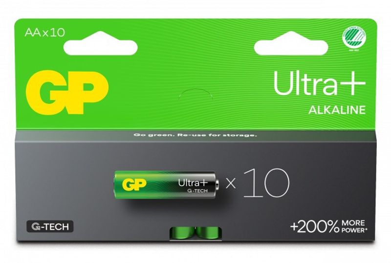 Batteri 15AUP/LR6 AA Ultra Plus alkaliskt 10-pack