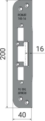 Monteringsstolpe T45-16