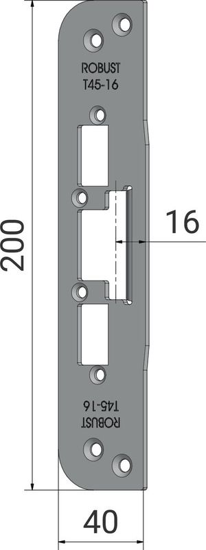 Monteringsstolpe T45-16