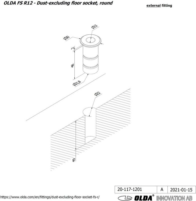 Golvbleck FS R12 (Ø 13) runt