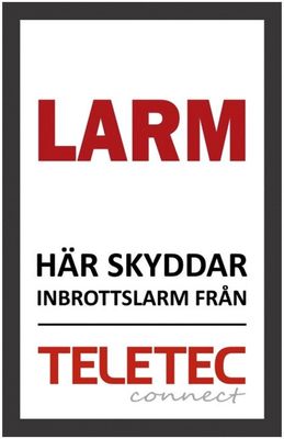 Larmdekal 47x73mm dubbelsidig självhäft