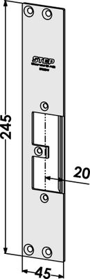 Monteringsstolpe ST9504V plan