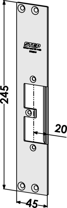 Monteringsstolpe ST9504V plan