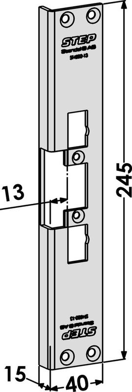 Monteringsstolpe ST4002-13 vinklad