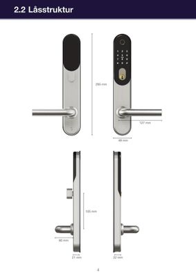 Kodlås BG5000 svart