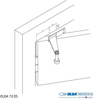 Dörrstopp Olda 73 DS grå