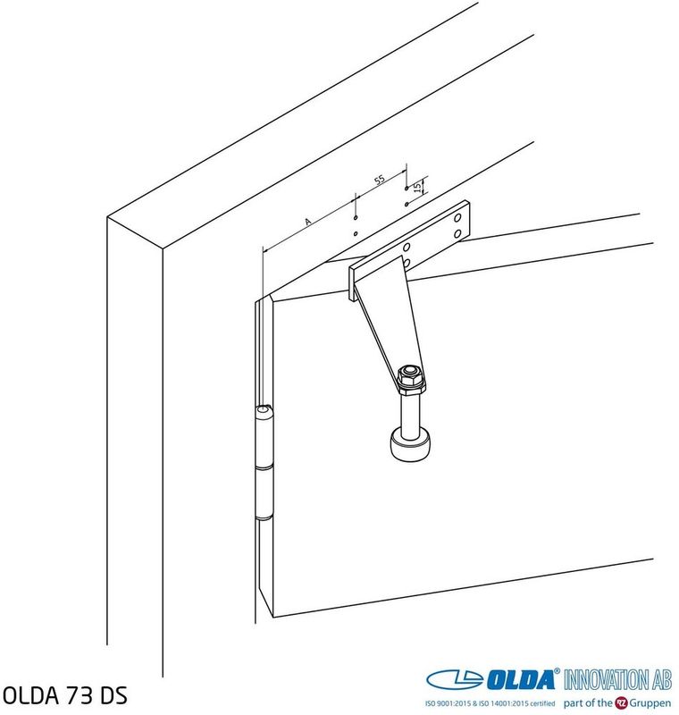 Dörrstopp Olda 73 DS grå