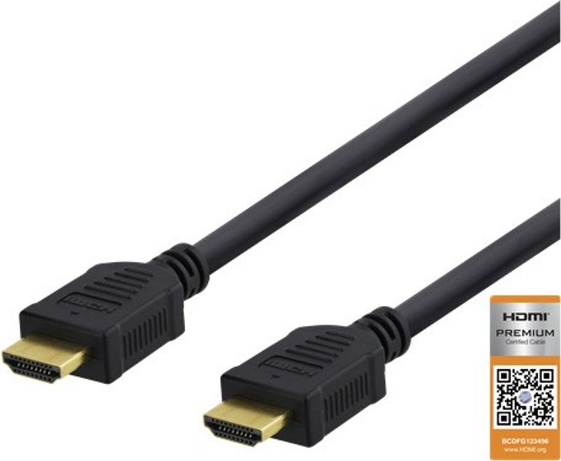 HDMI-kabel 2m svart